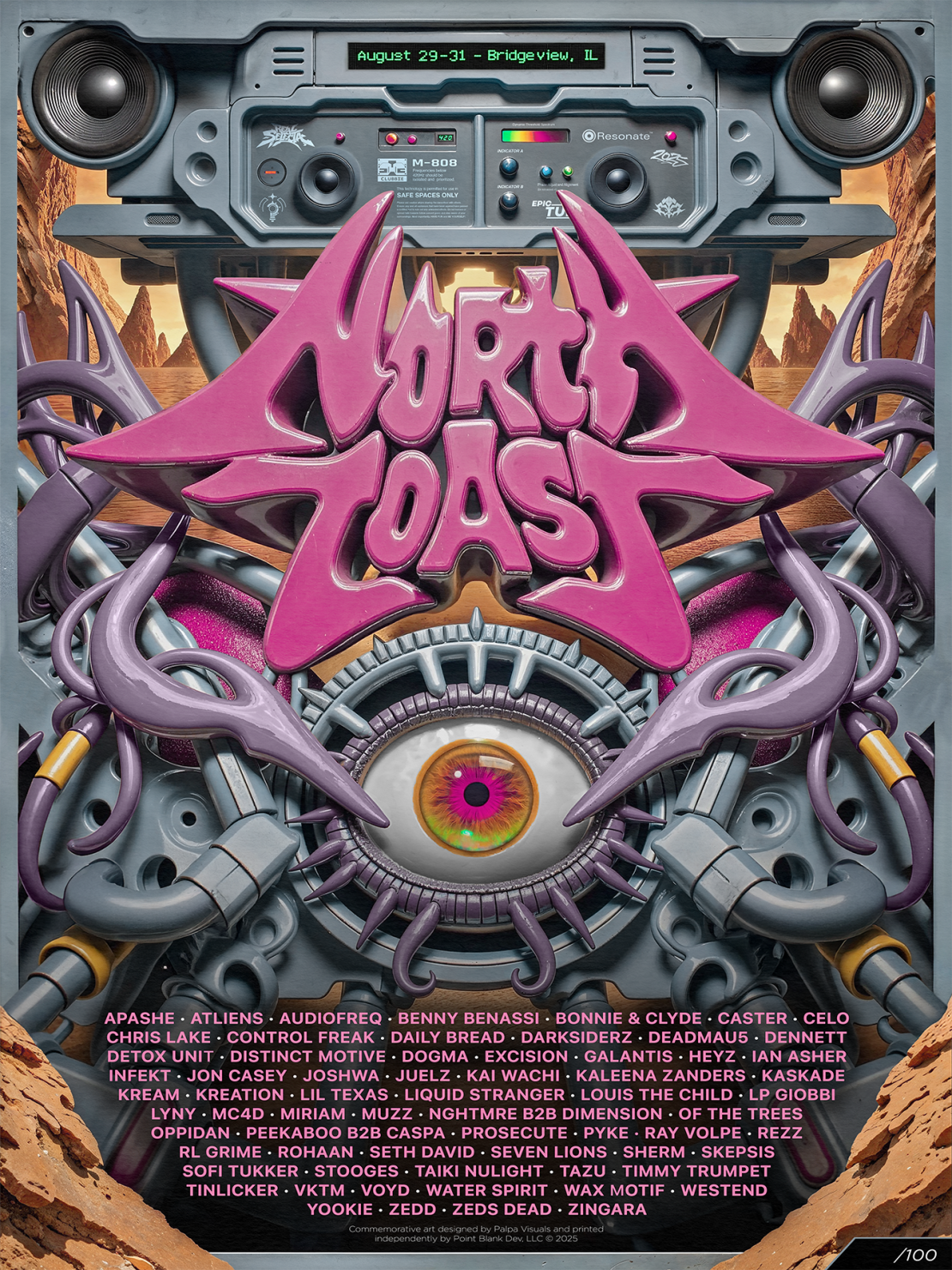 North Coast Music Festival Lineup Poster